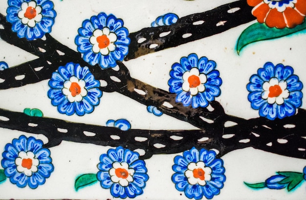 Kolaż wzorów haftu